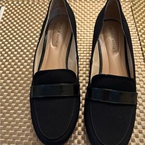 Kelly & Katie Black Patent Trim Loafers